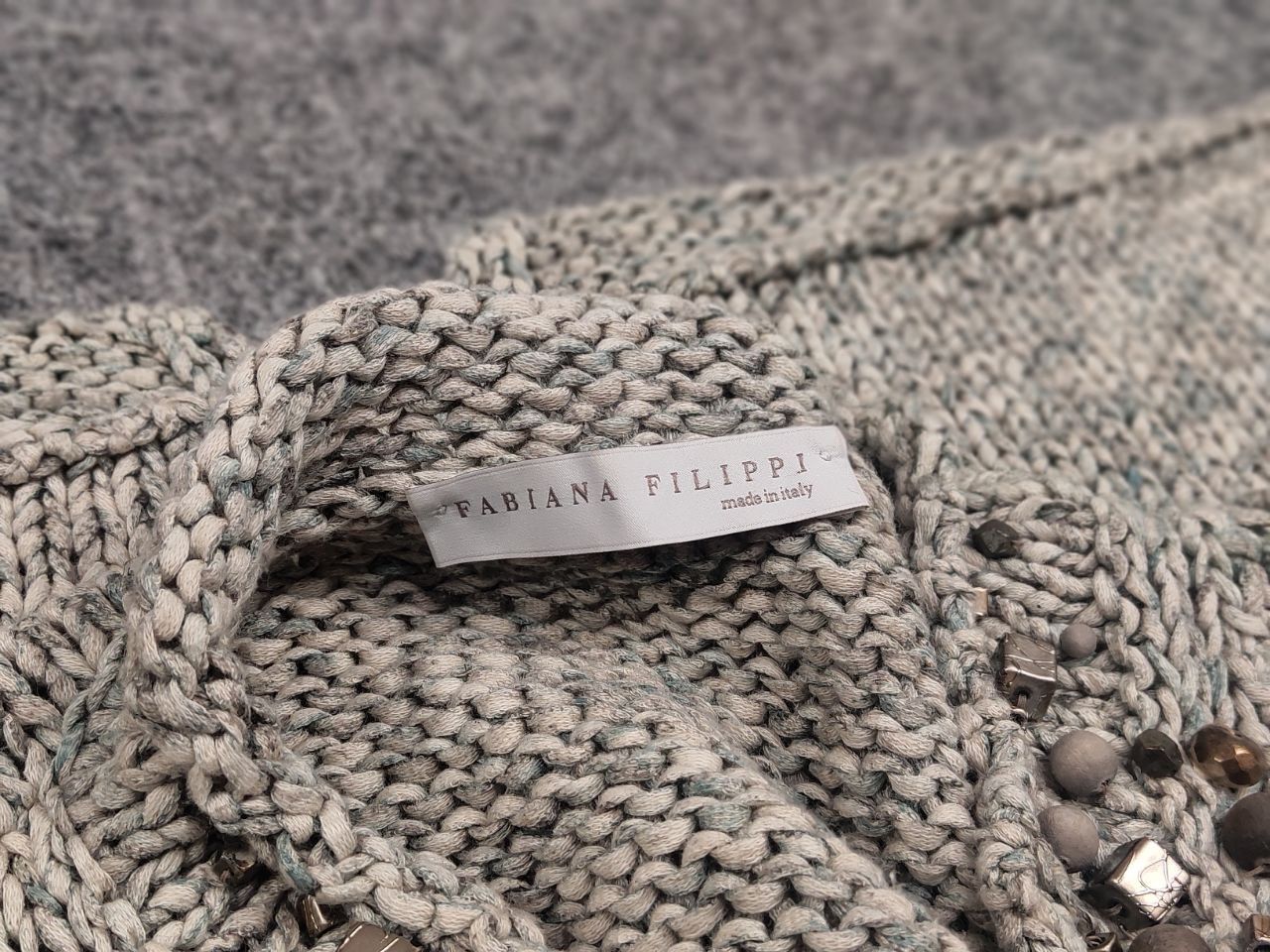 Fabiana Filippi Fabiana Filippi Premium designer Knit Blazer Cardigan Size L / US 10 / IT 46 - 14 Thumbnail
