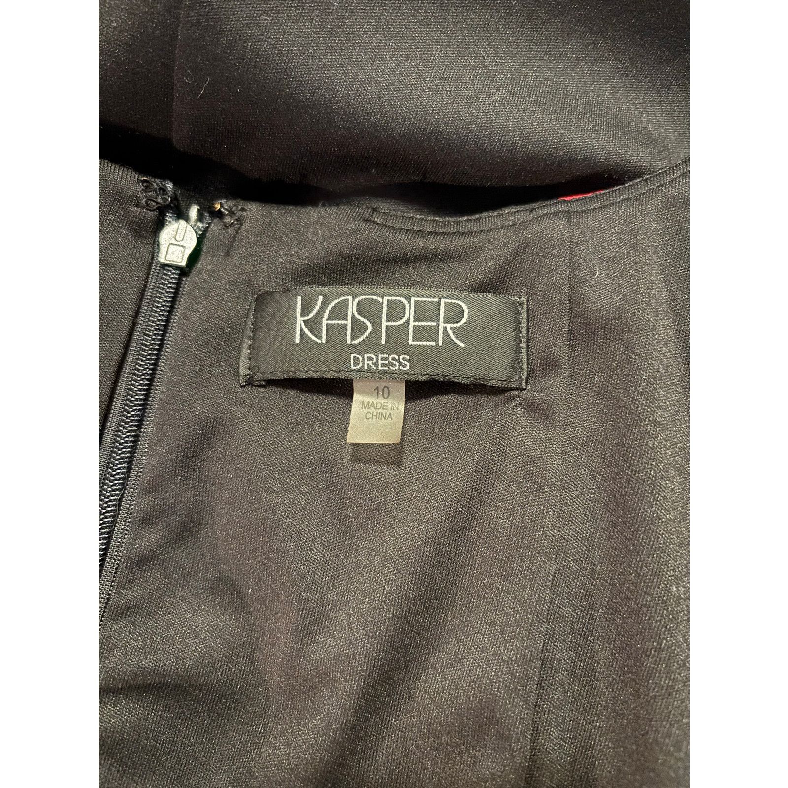The Unbranded Brand Kasper Color-Block Sheath Dress Size 10 (Medium) Size M / US 6-8 / IT 42-44 - 5 Thumbnail