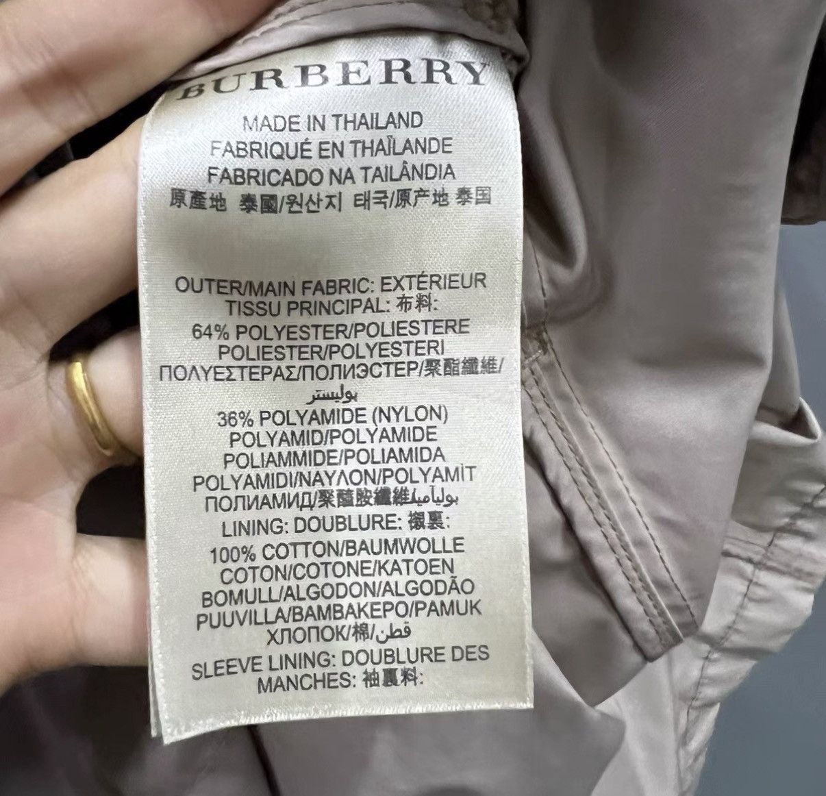 Burberry Burberry Khaki Double-breasted Trench Coat J41 Size S / US 4 / IT 40 - 4 Thumbnail