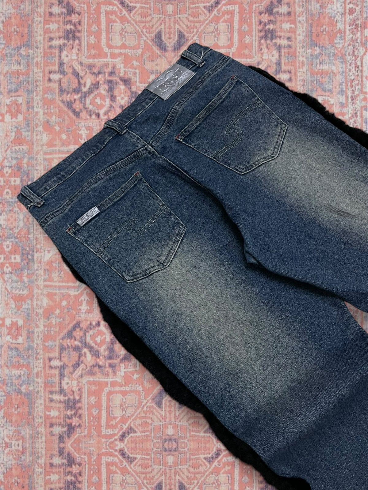 Hysteric Glamour Vintage 1990s Designer Japan Rare Chest Fur Adore Denim Size US 32 / EU 48 - 13 Thumbnail