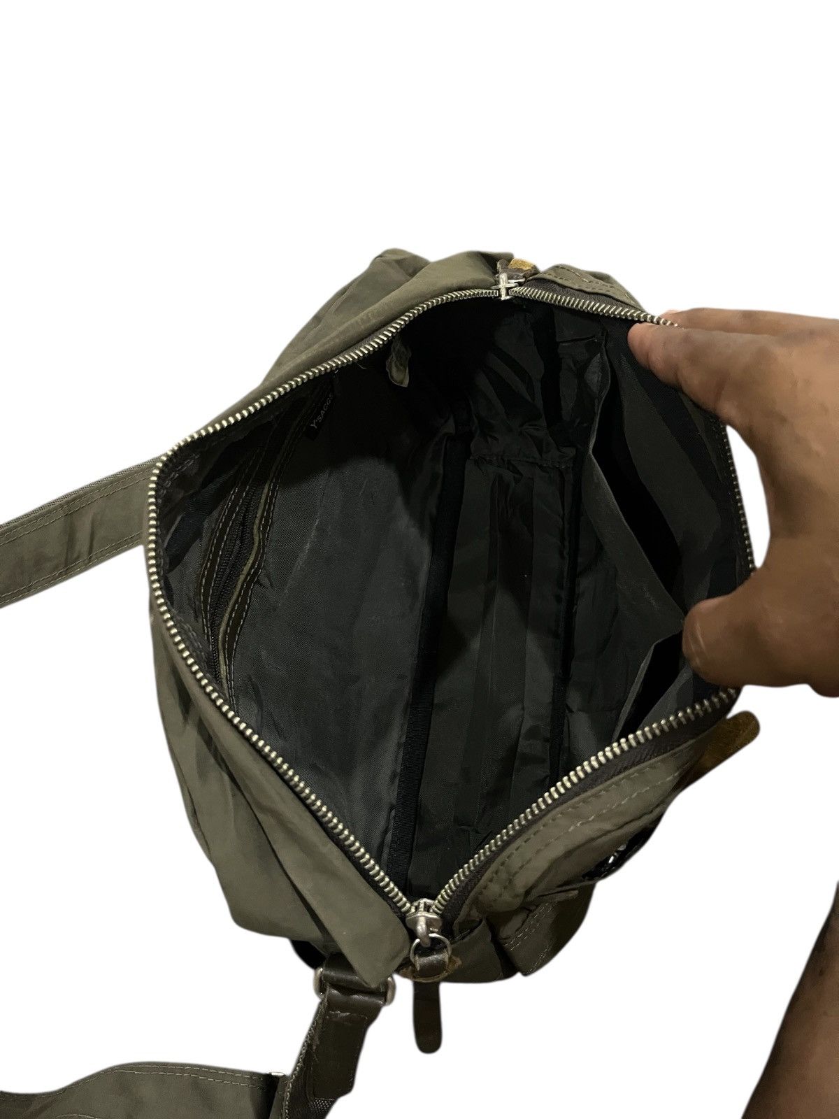 Yohji Yamamoto Y’SACCS YOHJI YAMAMOTO NYLON LEATHER CROSS BODY BAG Size ONE SIZE - 15 Thumbnail
