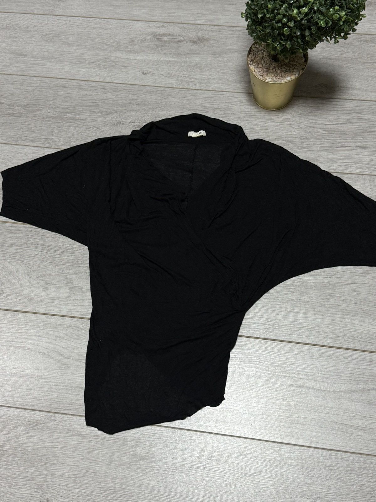 Helmut Lang Helmut Lang long sleeve blouse shirt asymmetric design Size M / US 6-8 / IT 42-44 - 3 Thumbnail