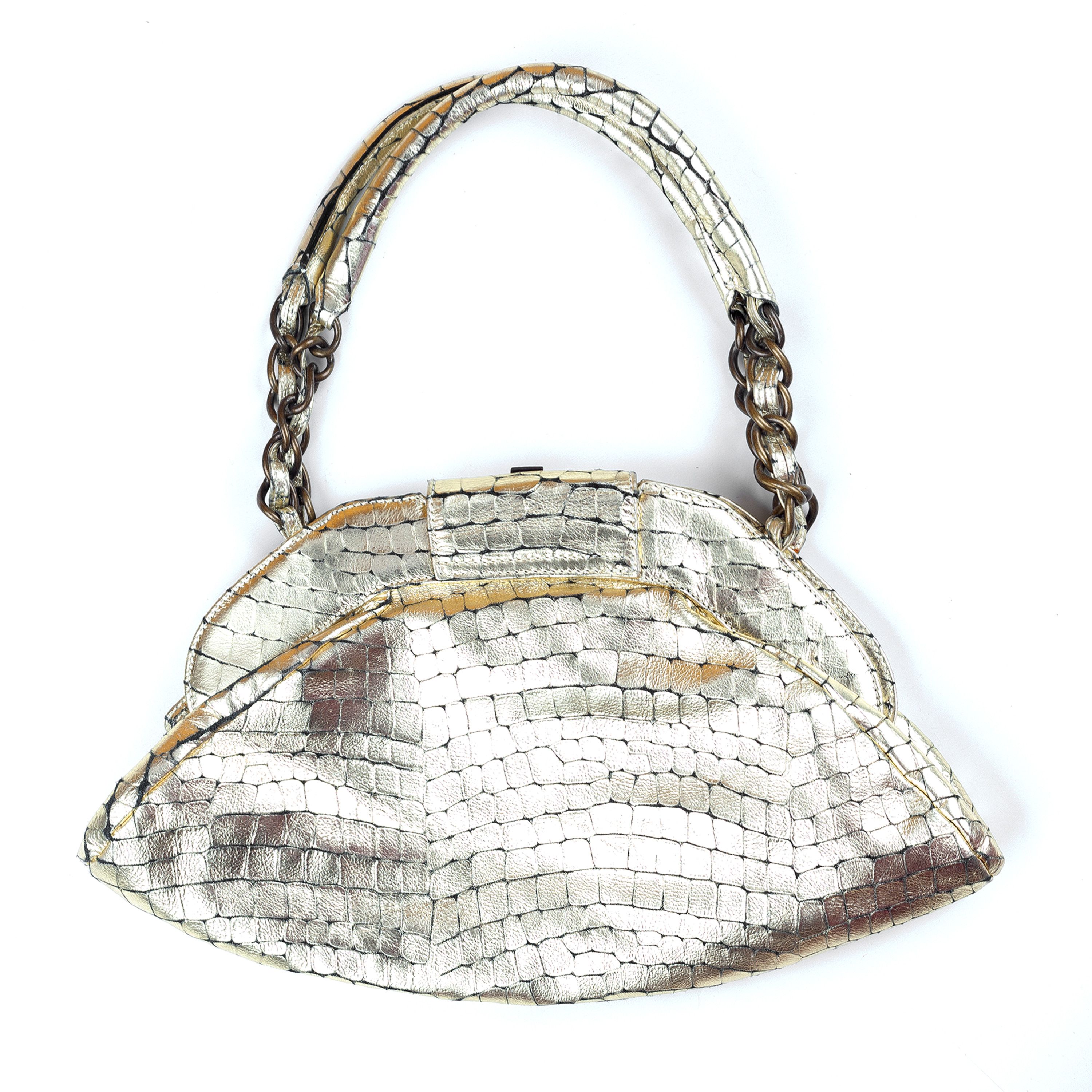 Just Cavalli Just Cavalli Golden Crocodile Print Bag Size ONE SIZE - 2 Thumbnail
