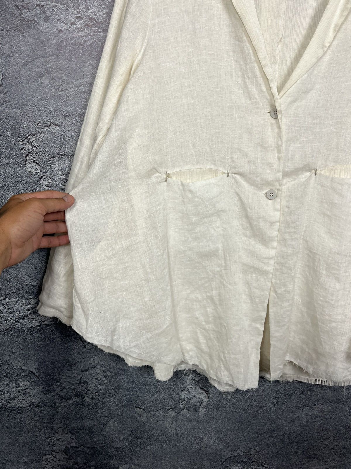 Transit Transit Par-Such Linen Double Button Blazer Jacket Size M / US 6-8 / IT 42-44 - 3 Thumbnail