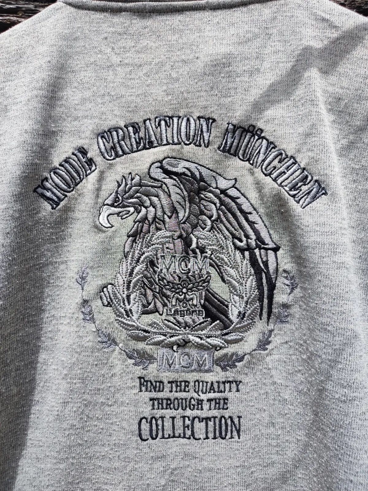 MCM Vintage MCM Embroidered Quarter-Zip – Dragon Crest Logo Size US M / EU 48-50 / 2 - 3 Thumbnail
