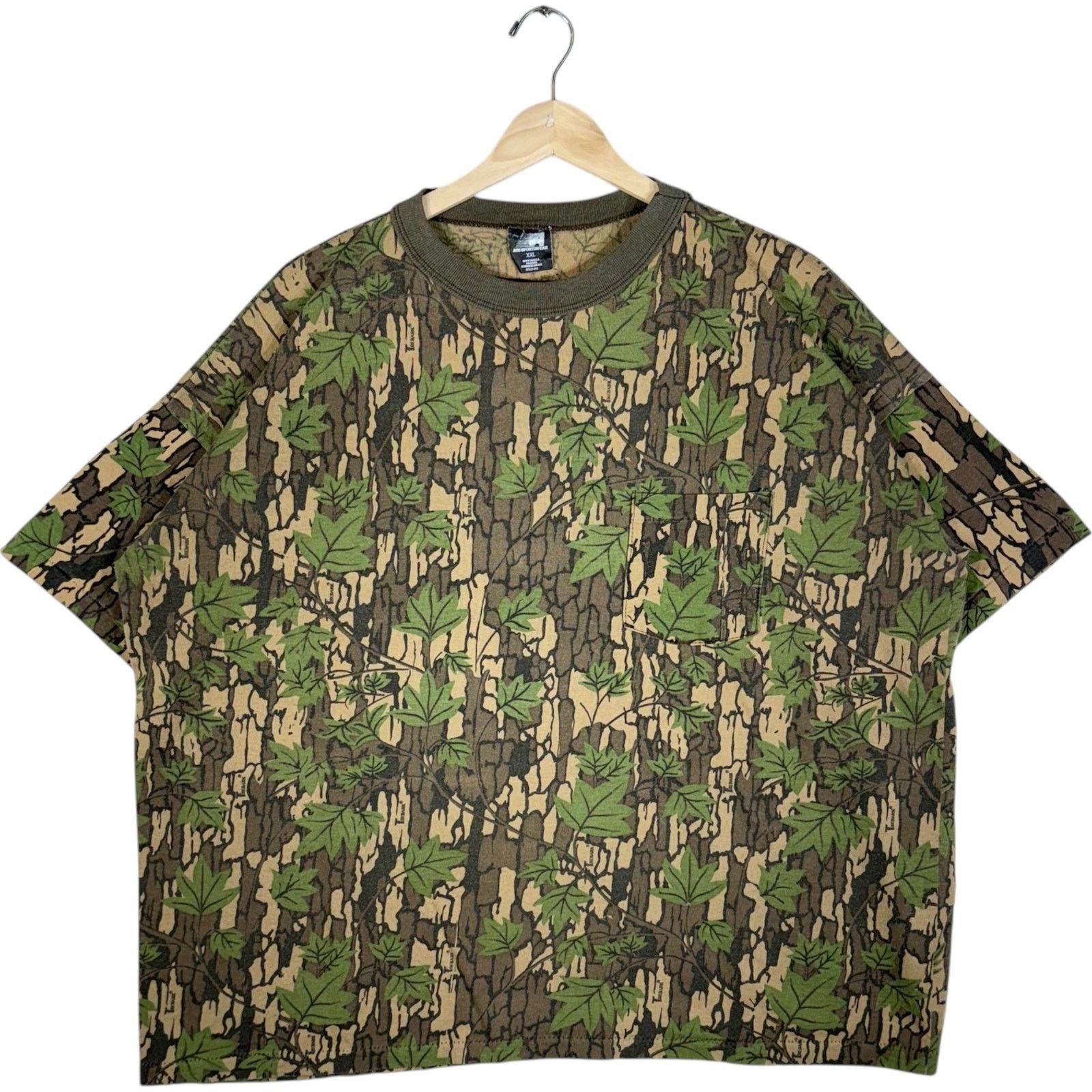 Vintage Vintage Tree Camo Pocket Tee XXL Size US XXL / EU 58 / 5 - 1 Thumbnail