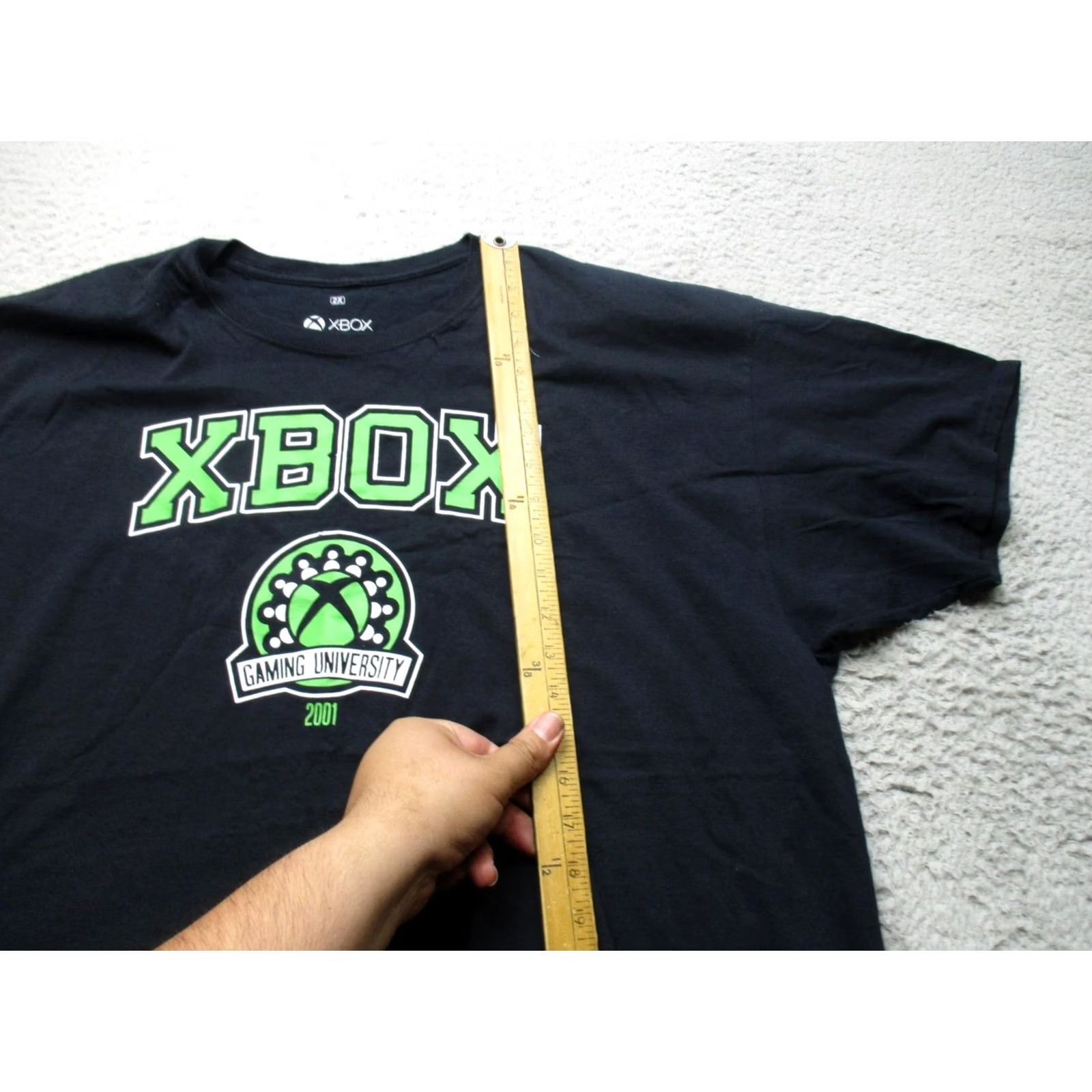 Vintage Xbox Shirt Mens 2XL Black Gaming University 2001 Graphic Tee Video Game Size US XXL / EU 58 / 5 - 4 Thumbnail
