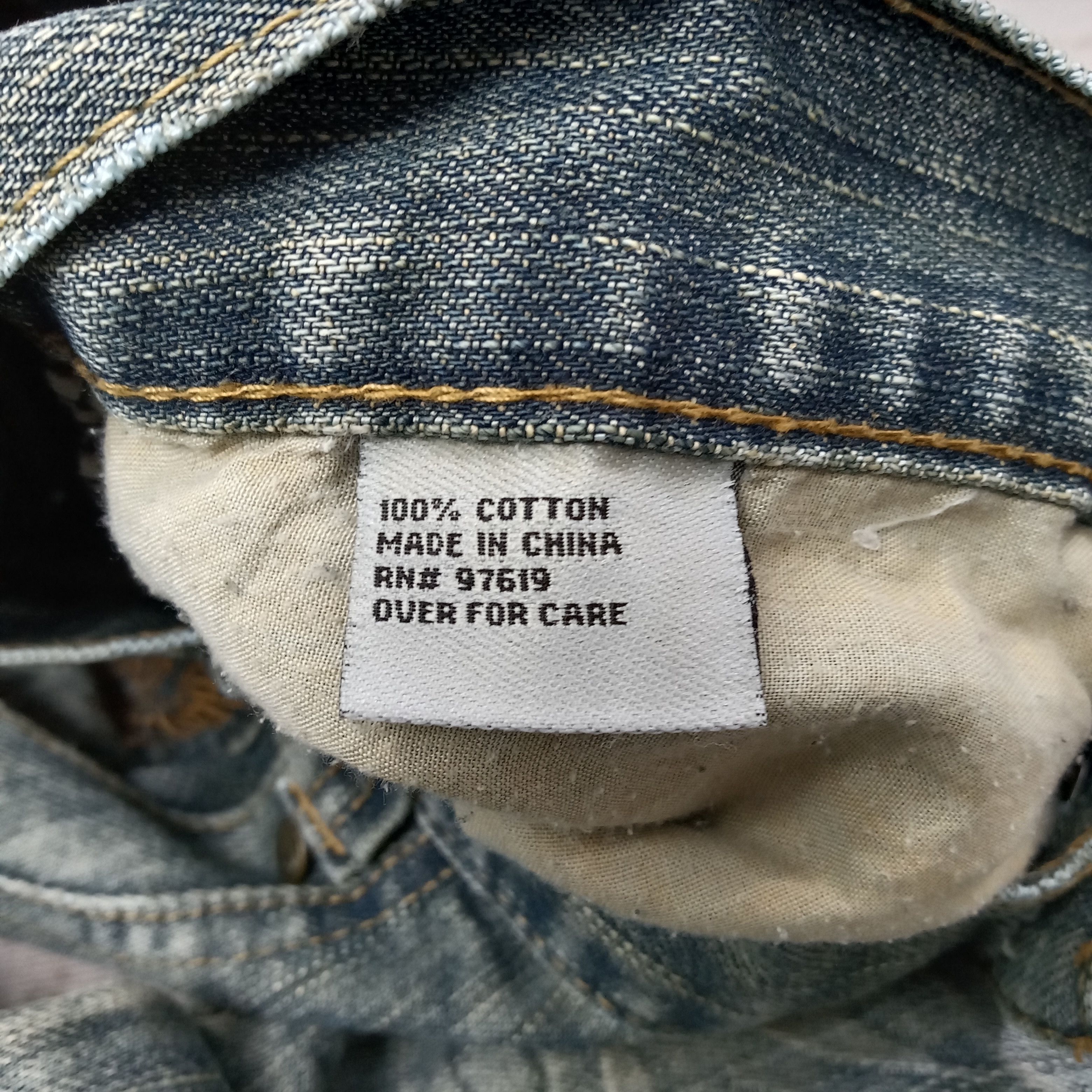 FUSAI F.U.S.AI Focus USA Bikers Double Knee Denim Jeans C258N25 Size US 32 / EU 48 - 15 Thumbnail