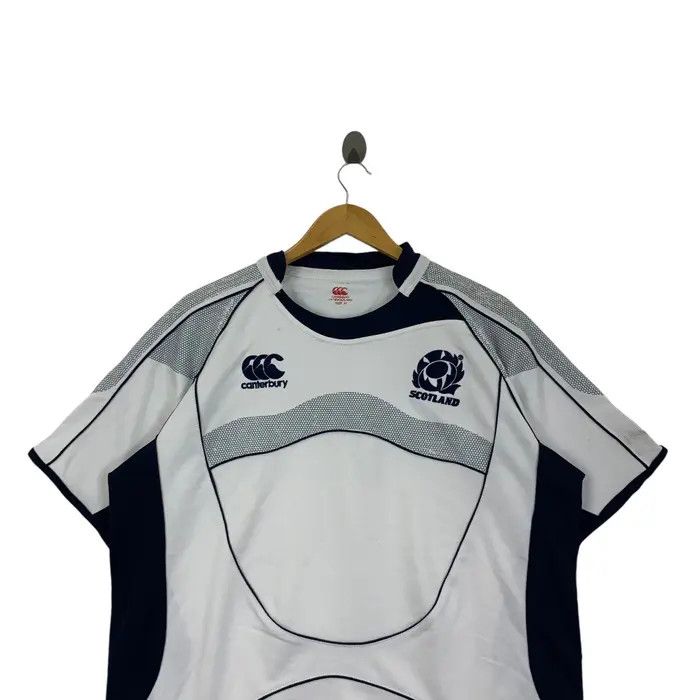 Canterbury of New Zealand Vintage CANTERBURY RUGBY SCOTLAND Team Jersey Tee Shirt Size US XL / EU 56 / 4 - 2 Thumbnail