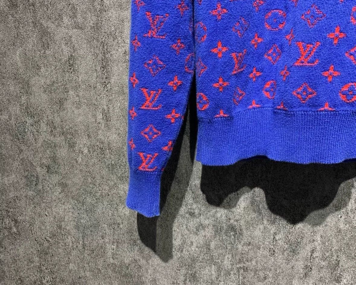 Louis Vuitton Louis Vuitton Red blue gradient knitted sweater Size US L / EU 52-54 / 3 - 4 Thumbnail