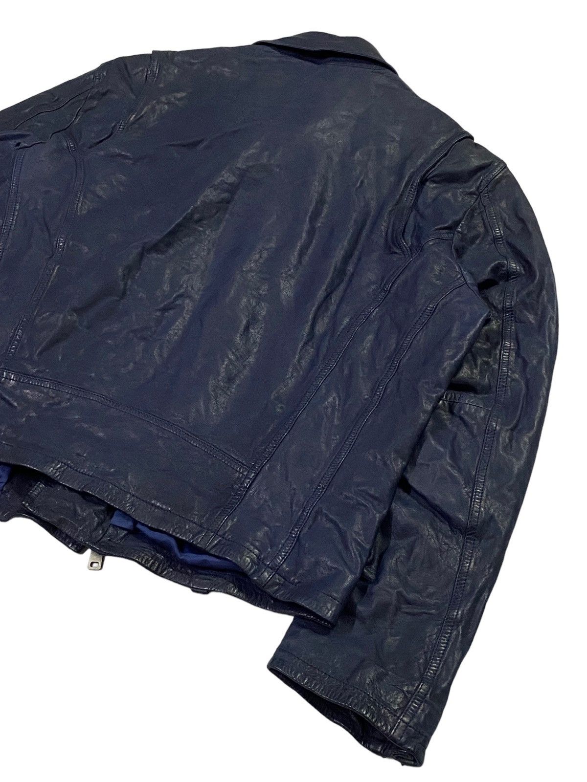 Alexander McQueen Alexander McQueen Double Coller Leather Jacket Size US XL / EU 56 / 4 - 23 Thumbnail