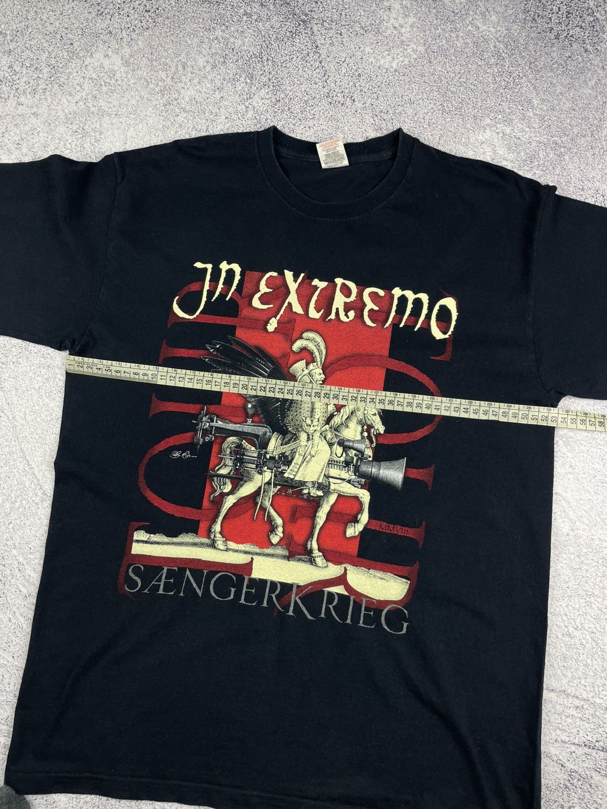 Fruit Of The Loom Vintage 2008 In Extremo Tour Graphic Tee T-shirt Size L Size US L / EU 52-54 / 3 - 12 Thumbnail