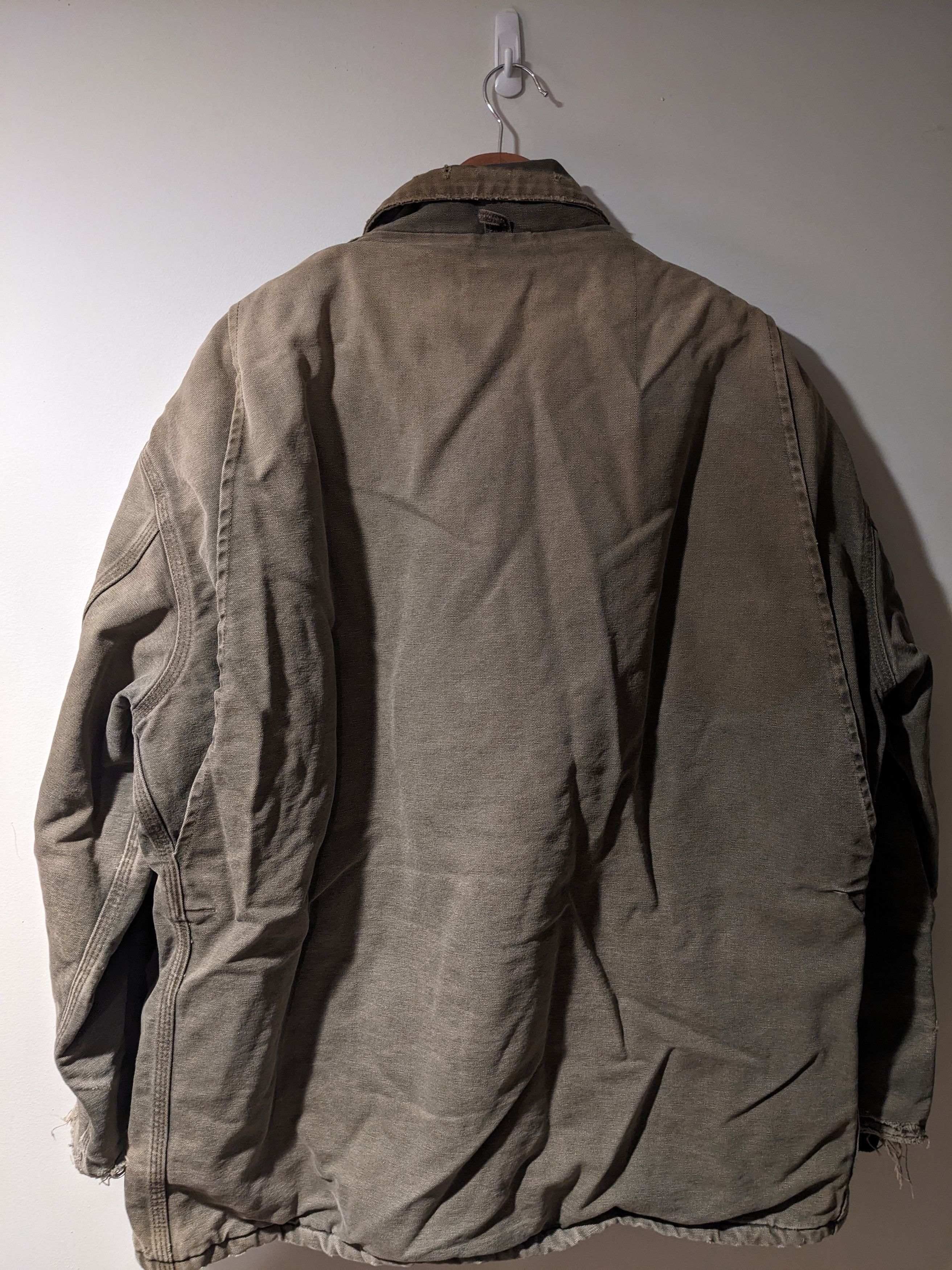 Carhartt × Vintage Vintage 90s Carhartt Jacket Quilt Lined Chore Coat CQ556 Size US XL / EU 56 / 4 - 12 Thumbnail