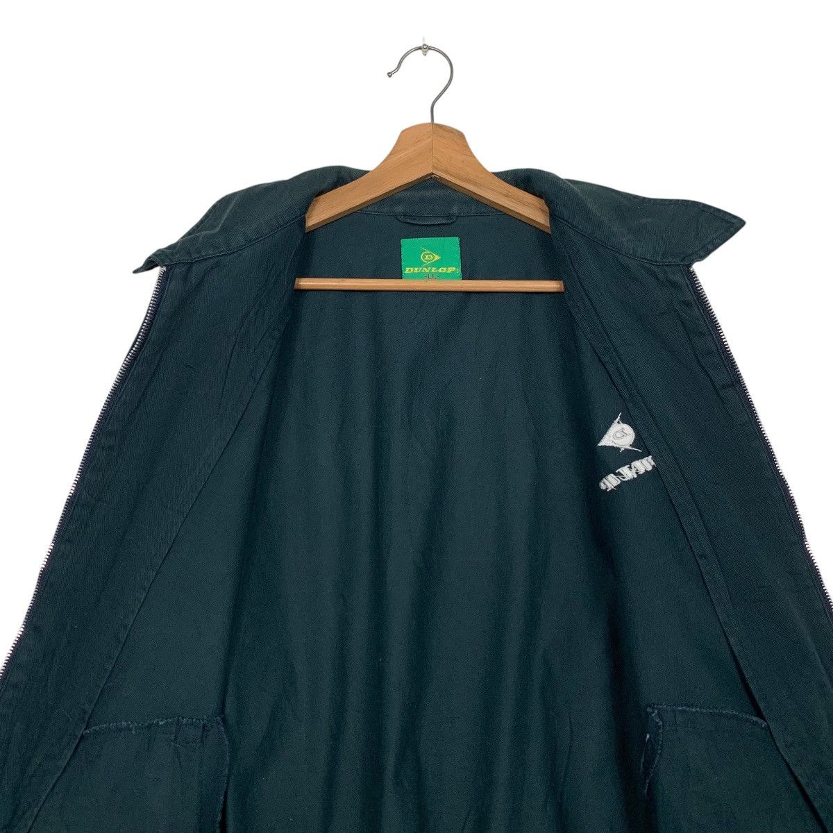 Dunlop Vintage 90s DUNLOP Embroidered Logo Casual Jacket #2825-C127 Size US L / EU 52-54 / 3 - 13 Thumbnail