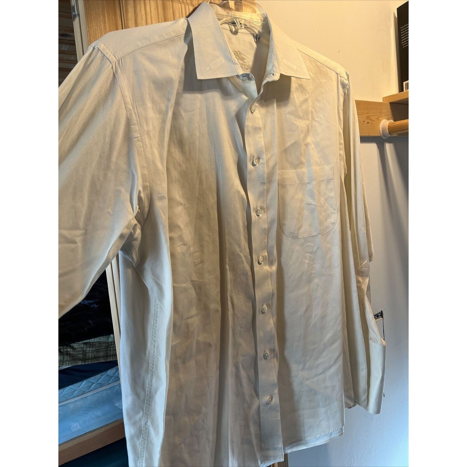 Burberry Burberry’s Men’s White 16.5 34 white LS button cotton shirt Size US XL / EU 56 / 4 - 5 Thumbnail