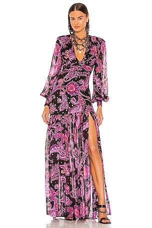 REVOLVE DUNDAS x Revolve - Flower Print Dress Worn by Halle Berry Size XS / US 0-2 / IT 36-38 - 5 Thumbnail
