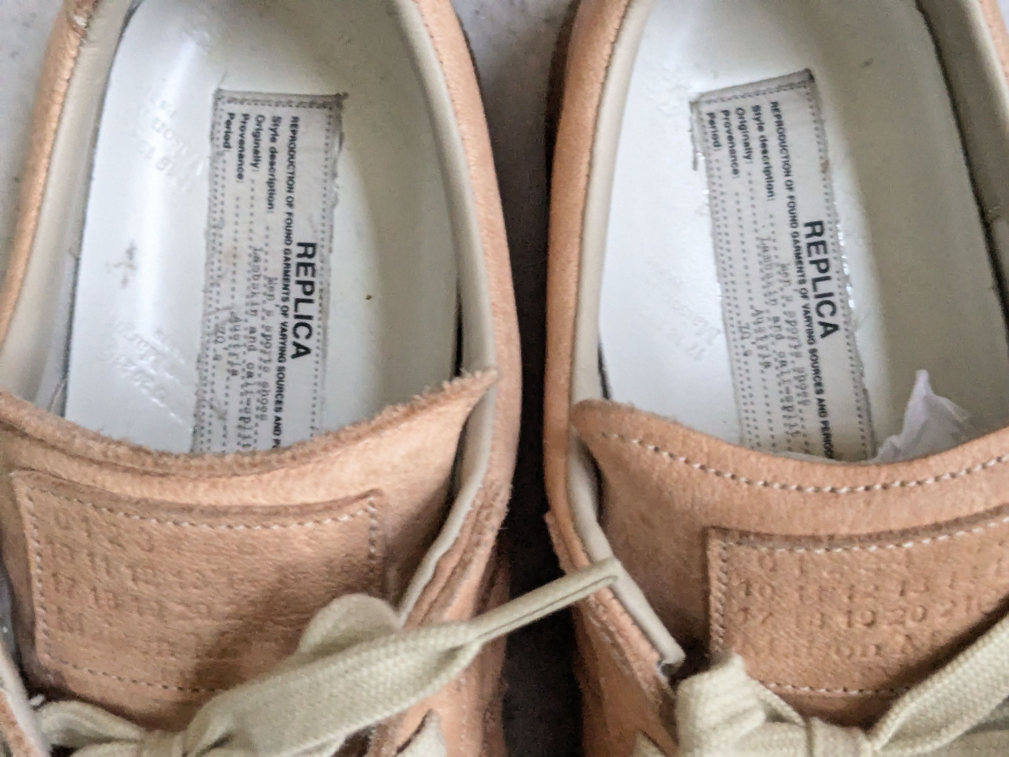 Maison Margiela Maison Margiela Replica GAT 11 44 Low Tops Beige Size US 11 / EU 44 - 7 Thumbnail