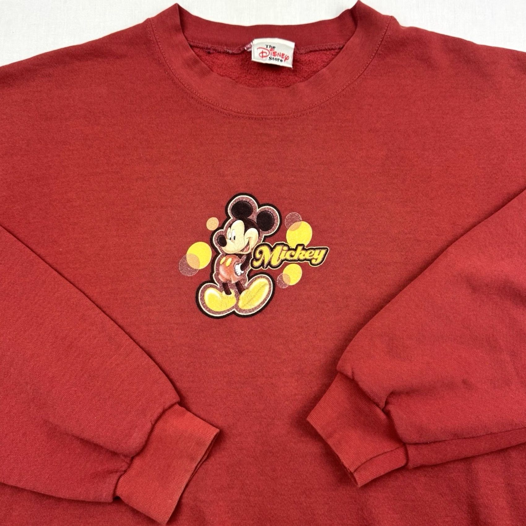 Disney VINTAGE Disney Mickey Mouse Sweatshirt Adult XL Crewneck Red Disney World Y2K 90s Cartoon USA Mens Size US XL / EU 56 / 4 - 2 Thumbnail