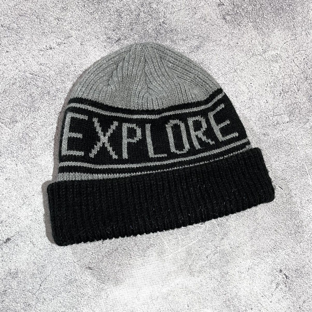The North Face The North Face EXPLORE Big Logo TNF Hat Knitted Beanie Size ONE SIZE - 3 Thumbnail