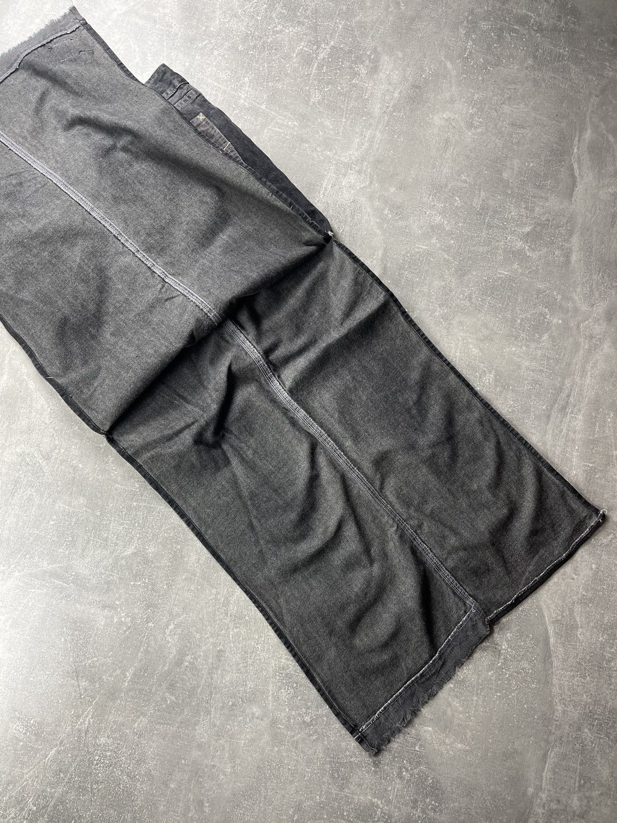 Lee Y2K Lee Black Denim Leather Details Maxi Skirt Vintage Size 32" / US 10 / IT 46 - 6 Thumbnail
