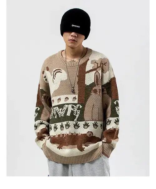 Other Vintage Cardigan Oversized Sweater New Japanese Harajuku Size US XL / EU 56 / 4 - 1 Thumbnail