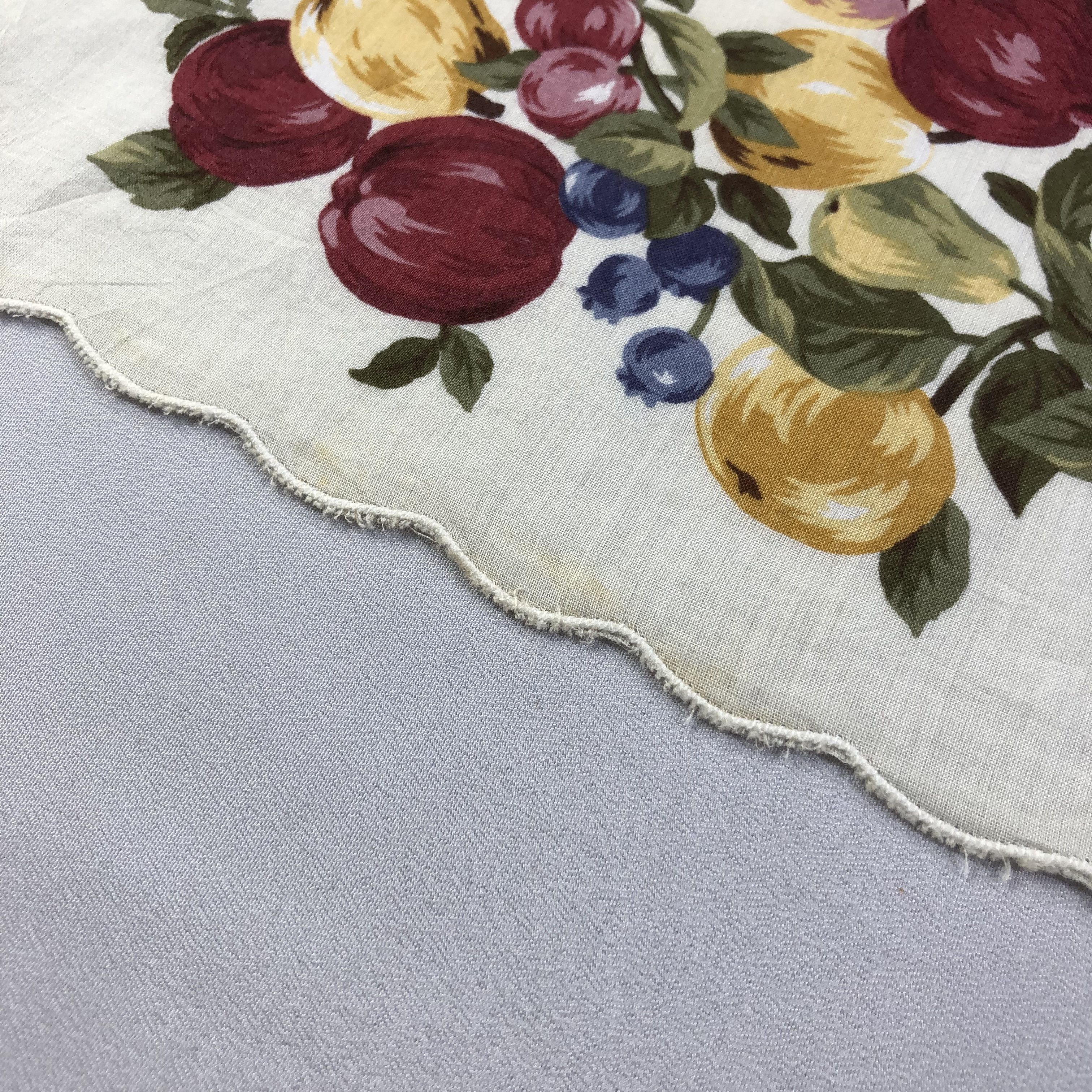 Vintage Laura Ashley Fruits Handkerchief Neckerchief Bandana H2090 Size ONE SIZE - 5 Thumbnail