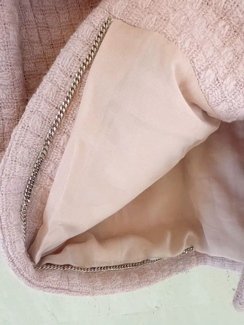Chanel Chanel 24K autumn and winter pink waffle tweed jacket Size XS / US 0-2 / IT 36-38 - 5 Thumbnail