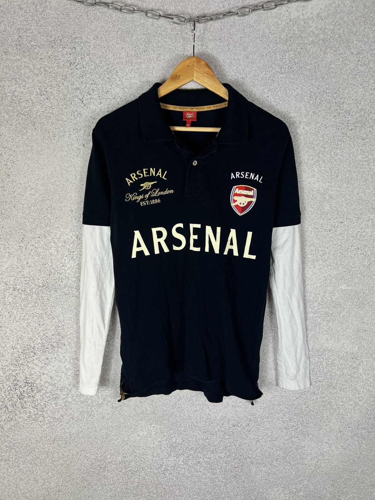 Vintage Arsenal Rugby Longsleeve Shirt Jersey Big Logo Size US XS / EU 42 / 0 - 1 Thumbnail