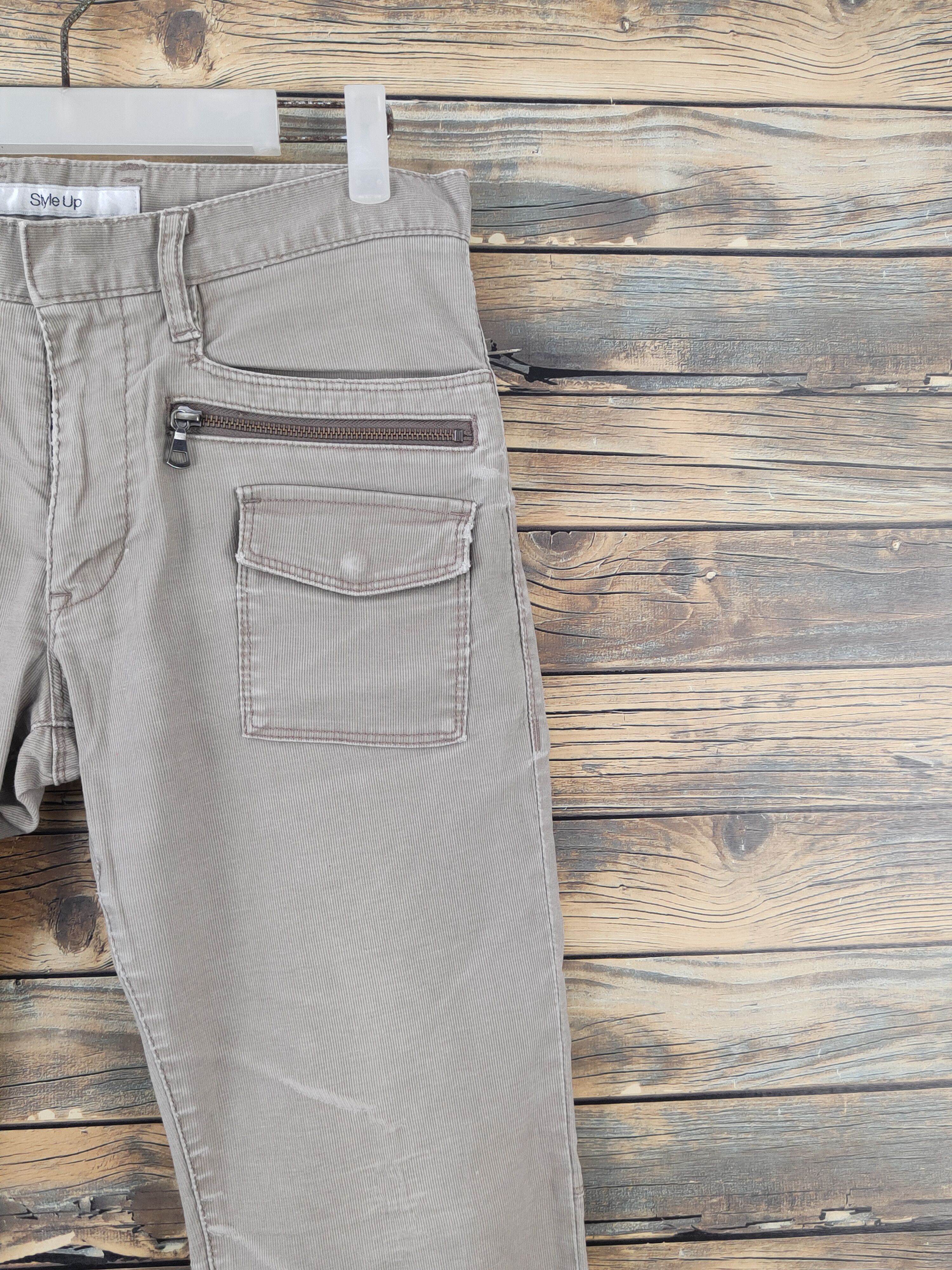 Japanese Brand Uniqlo Beige Multipocket cargo Casual Pants #W1577 Size 31" - 5 Thumbnail