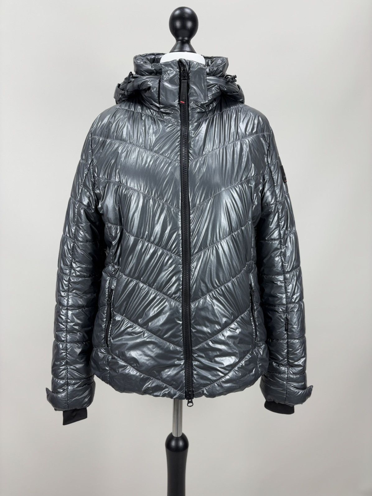 Bogner Womens ski jacket Bogner Fire Ice Size 40 Color Gray Size L / US 10 / IT 46 - 2 Thumbnail