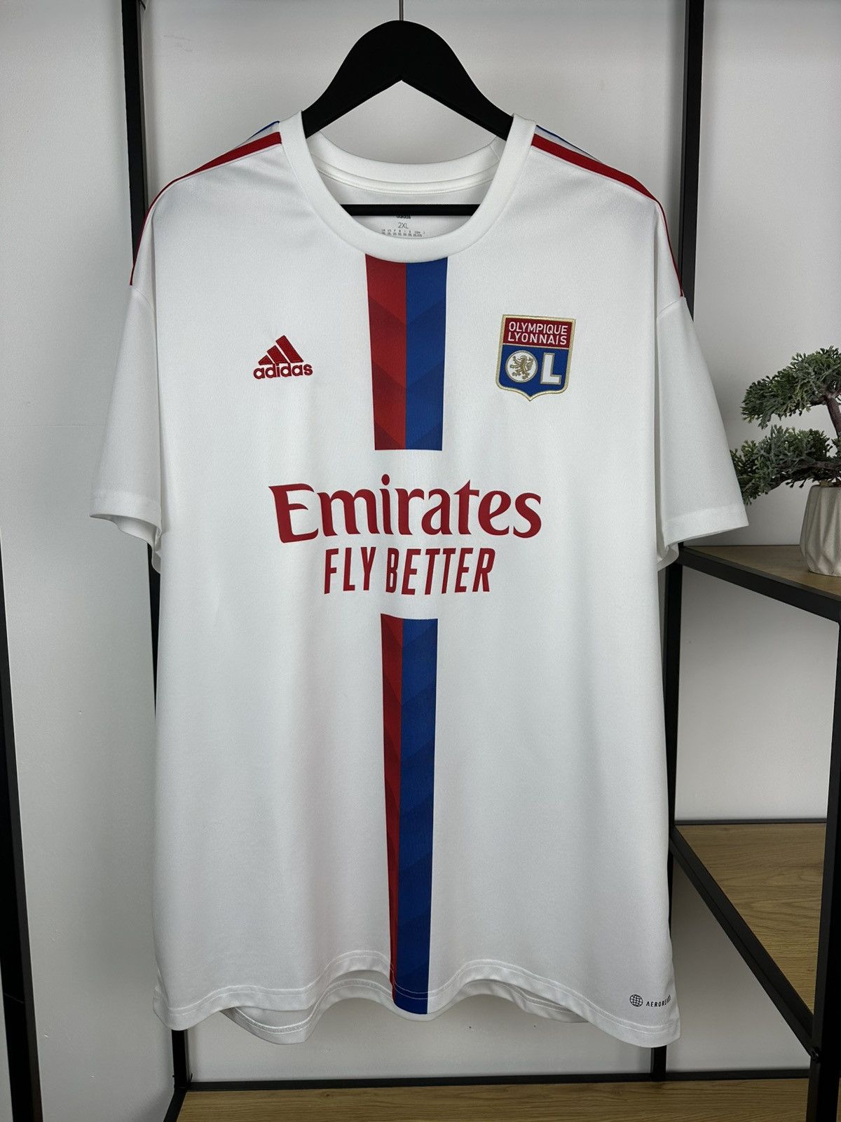 Adidas Adidas Olympique Lyon 2022-2023 Football Soccer Jersey Men’s Size US XXL / EU 58 / 5 - 1 Thumbnail