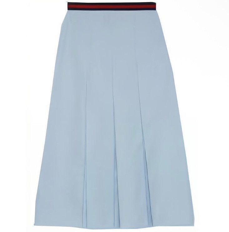 Gucci Gucci Pleated A-Line Heavy Cotton Poplin Skirt 695326 Size 26" / US 2 / IT 38 - 5 Thumbnail