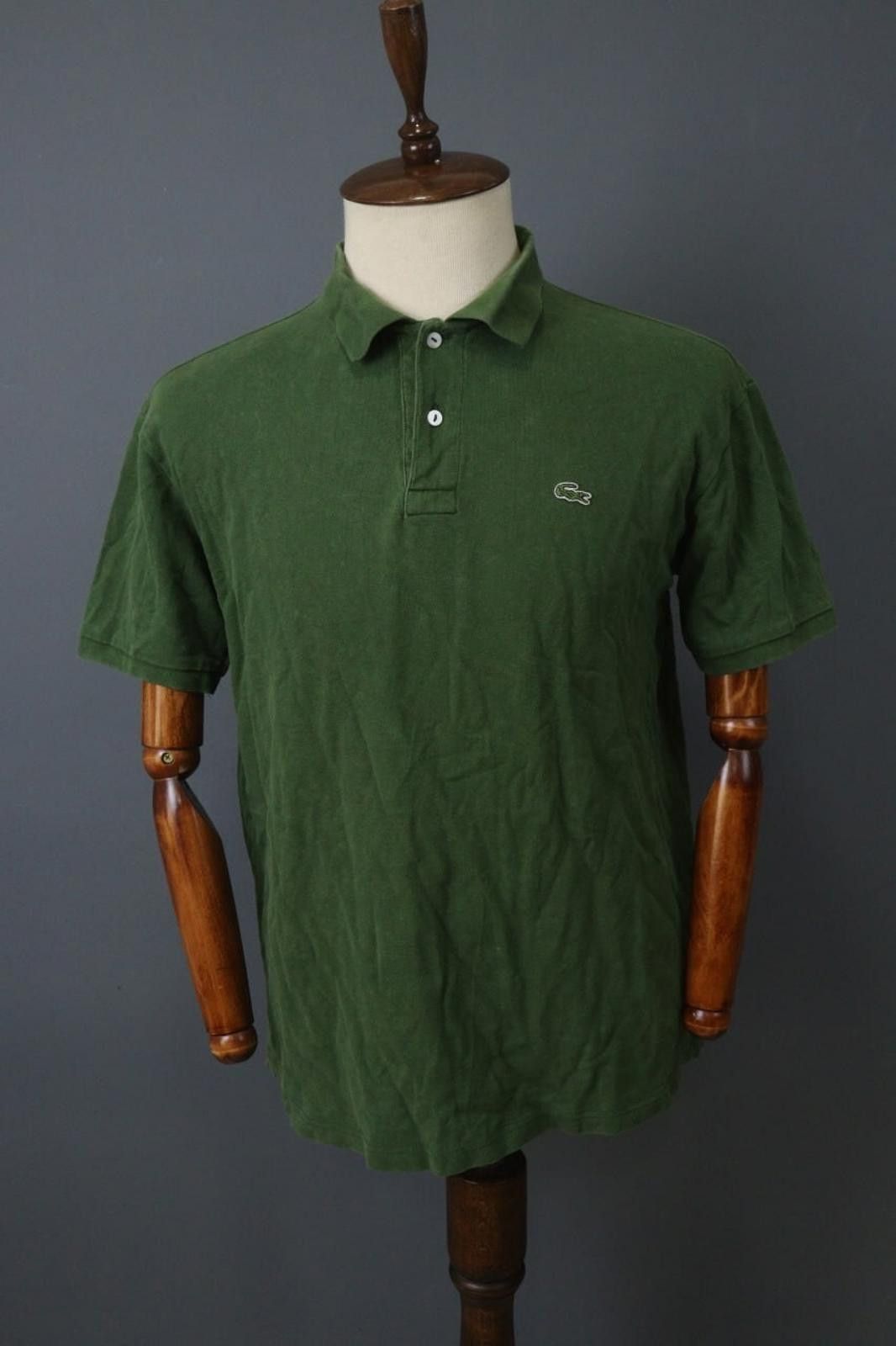 Lacoste Lacoste Green Collared Button Front Polo Shirt Size 7 Size US M / EU 48-50 / 2 - 1 Thumbnail
