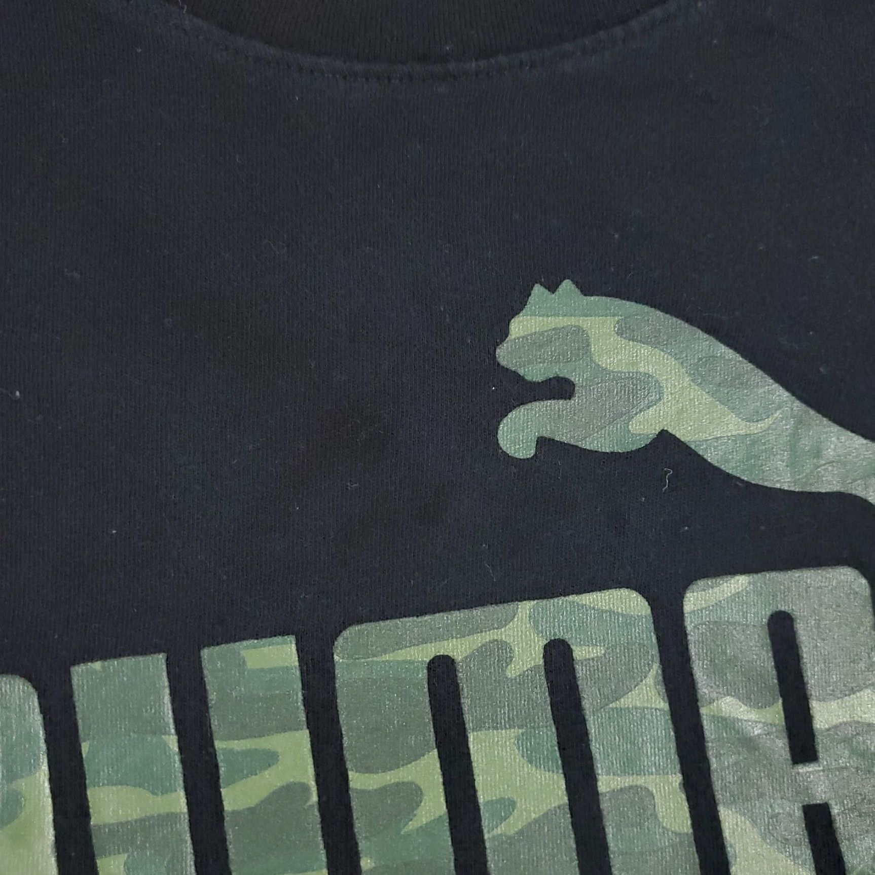 Puma PUMA T Shirt Mens Small Black Logo Short Sleeve Adult S Cotton Blend Crew Neck Unisex Sports Casual Modern All Seasons Mens Size US S / EU 44-46 / 1 - 4 Thumbnail