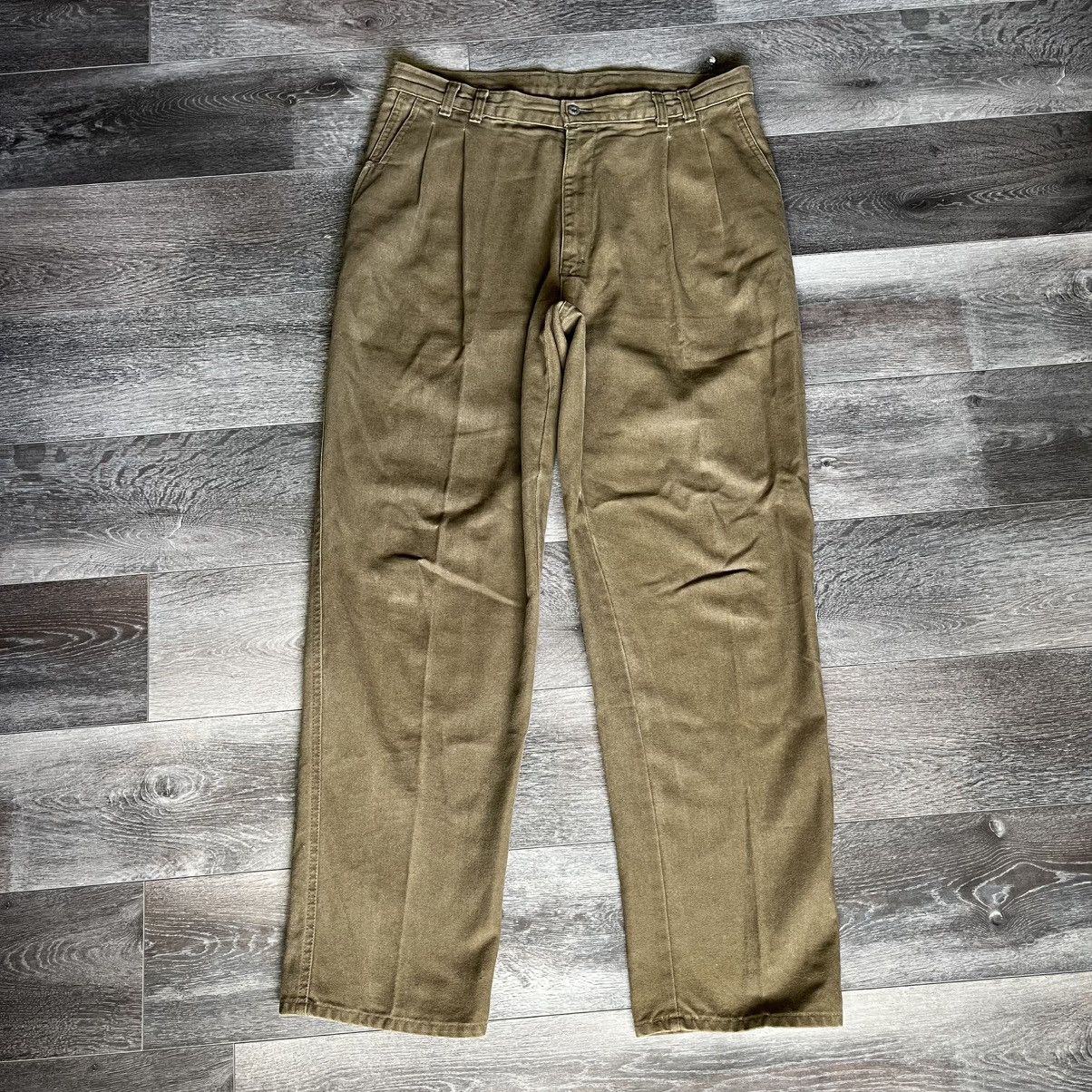 Levi's Vintage 1990s Levi’s by Dockers Pleated Trousers Pants 36x32 Size US 34 / EU 50 - 1 Thumbnail