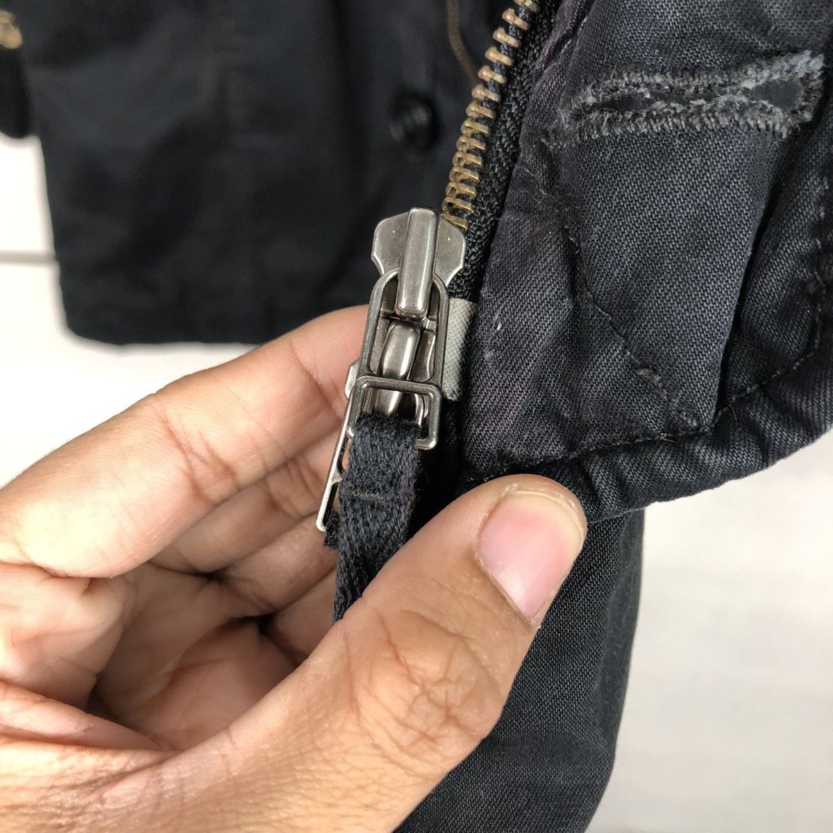 Japanese Brand Vintage Parka Jacket Moussy Military Design Mink Fur Hoodie Size US M / EU 48-50 / 2 - 17 Thumbnail