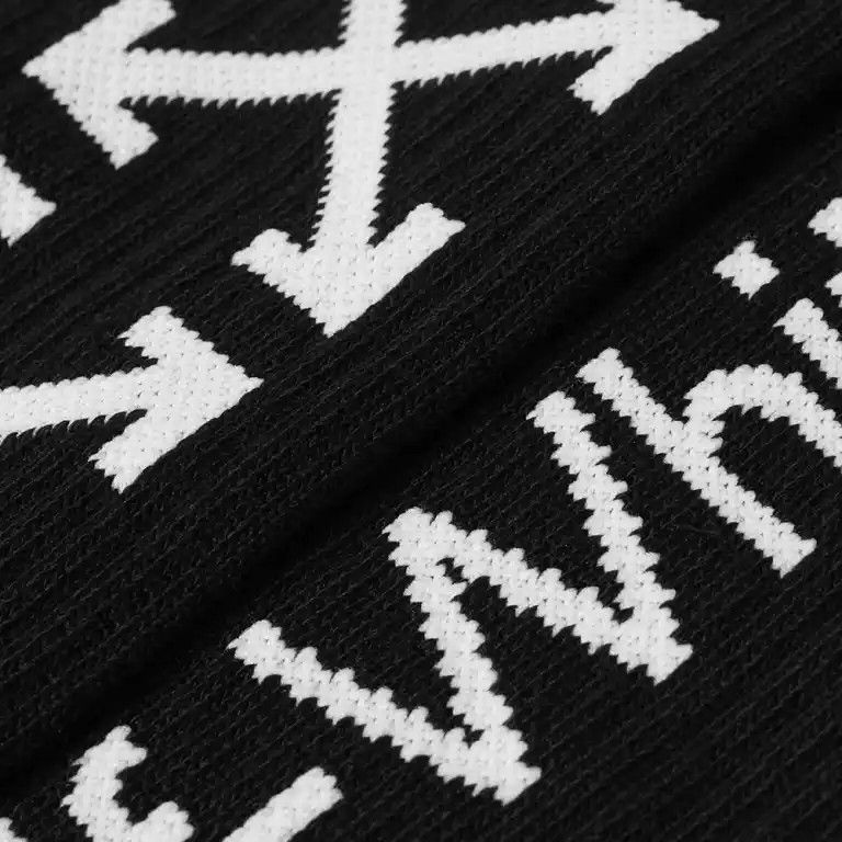 Off-White o1w1db10824 Size: OS / Arrow Mid Length Socks in Black Size ONE SIZE - 2 Thumbnail