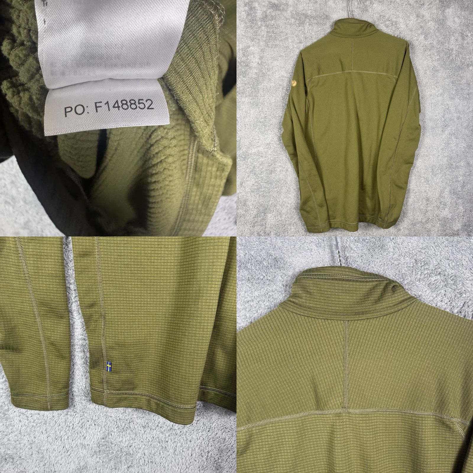Vintage Fjällräven Jacket Men S Abisko Lite Fleece Grid Pullover Gorpcore Green 1/2 Zip Jacket Size US S / EU 44-46 / 1 - 8 Thumbnail
