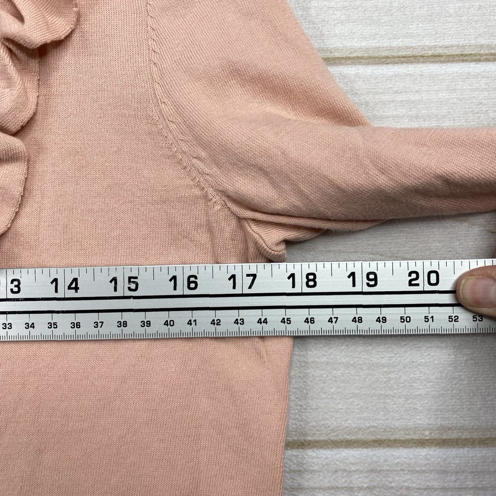Ralph Lauren Ralph Lauren Sweater Womens M Pink Long Sleeve Crew Neck Ruffle Lightweight Classic Knit Pullover Size M / US 6-8 / IT 42-44 - 5 Thumbnail