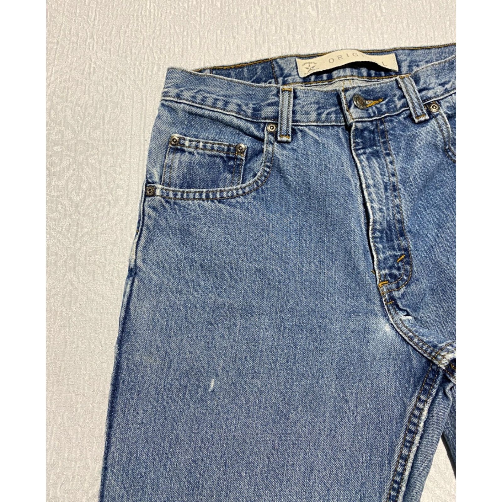 Vintage VINTAGE Arizona Jeans Jeans, Men's, 30x31, Blue Light Wash, 5-Pocket Design, Denim, Regular, Straight, Inseam 31, Mens Size US 30 / EU 46 - 3 Thumbnail