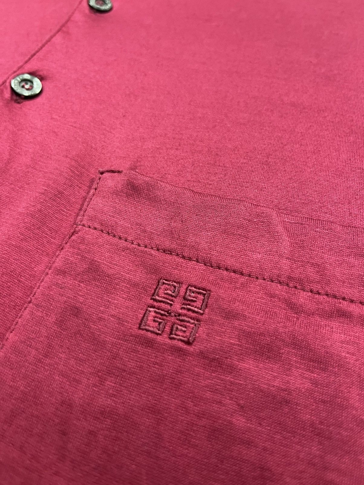 Givenchy Vintage 90s Givenchy Gentleman Maroon Polo Shirts Longsleeve Size US M / EU 48-50 / 2 - 5 Thumbnail