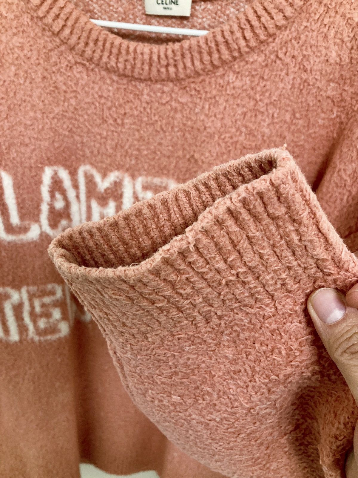 Celine CELINE BY HEDI SLIMANE 22SS RUNWAY PIECE ARTIST BAJA SWEATER Size US M / EU 48-50 / 2 - 5 Thumbnail