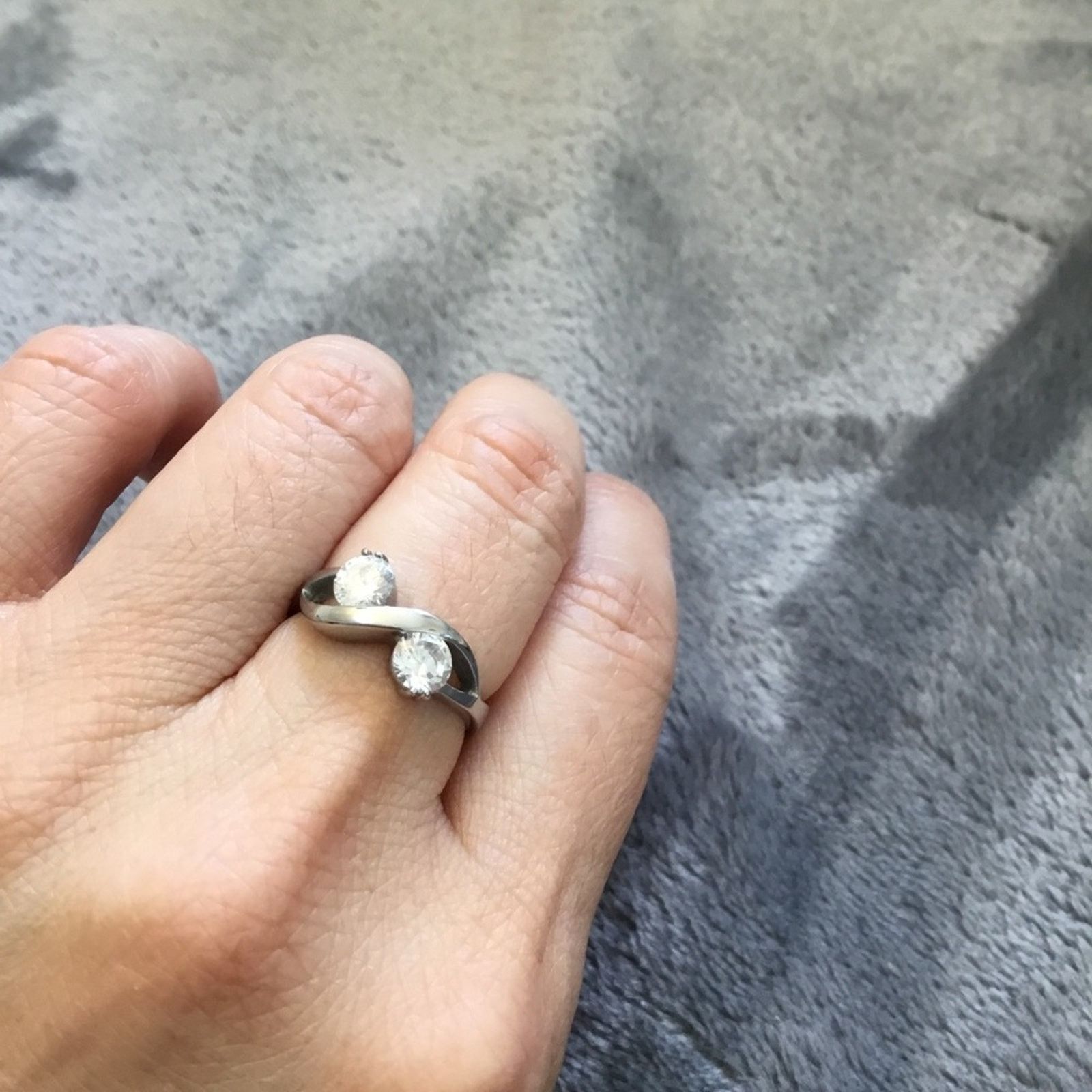 Other Silver S Crystals Ring Size ONE SIZE - 6 Thumbnail