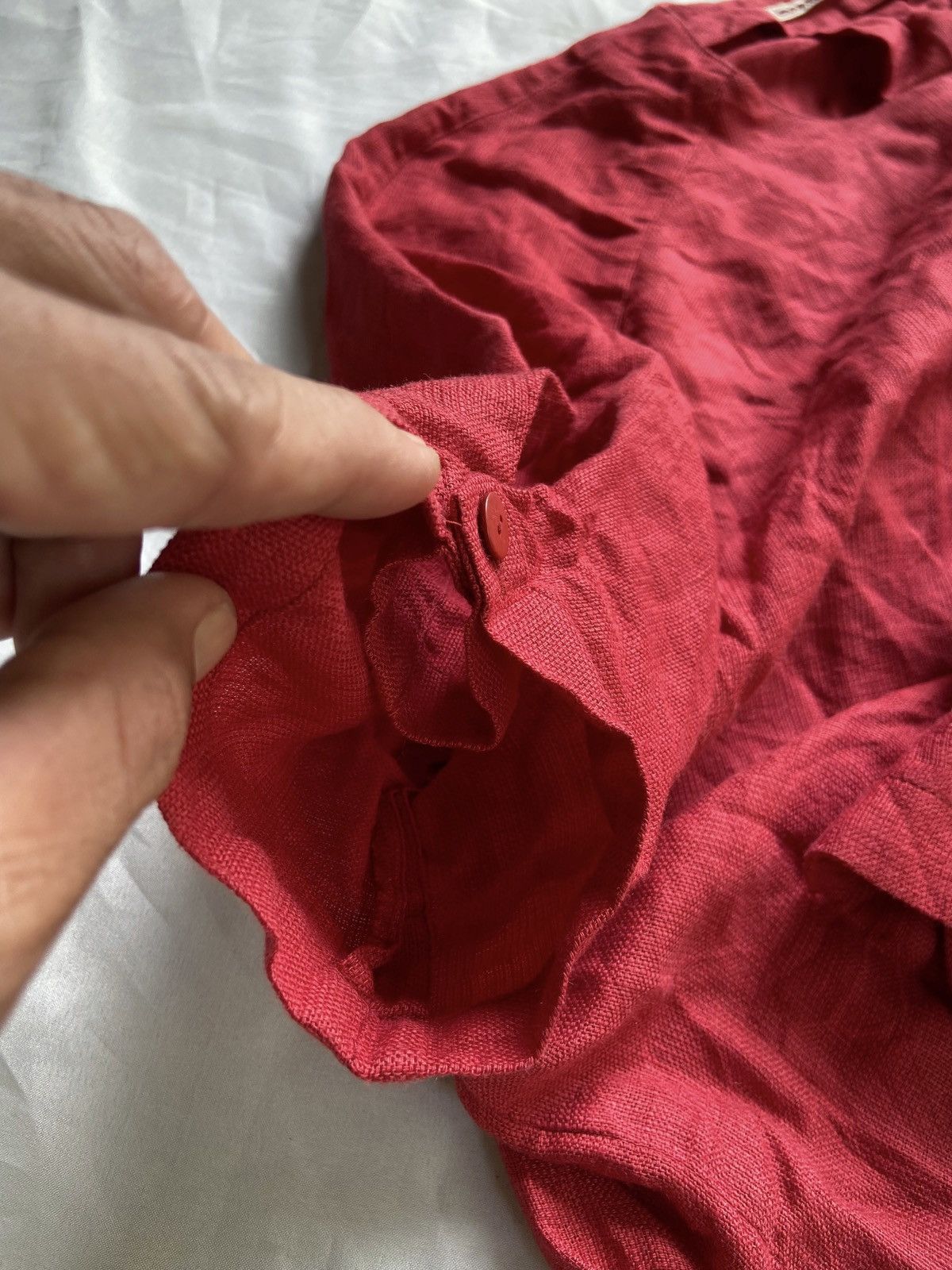 Issey Miyake 1990S ISSEY MIYAKE BLOUSE RED COLOUR Size M / US 6-8 / IT 42-44 - 8 Thumbnail