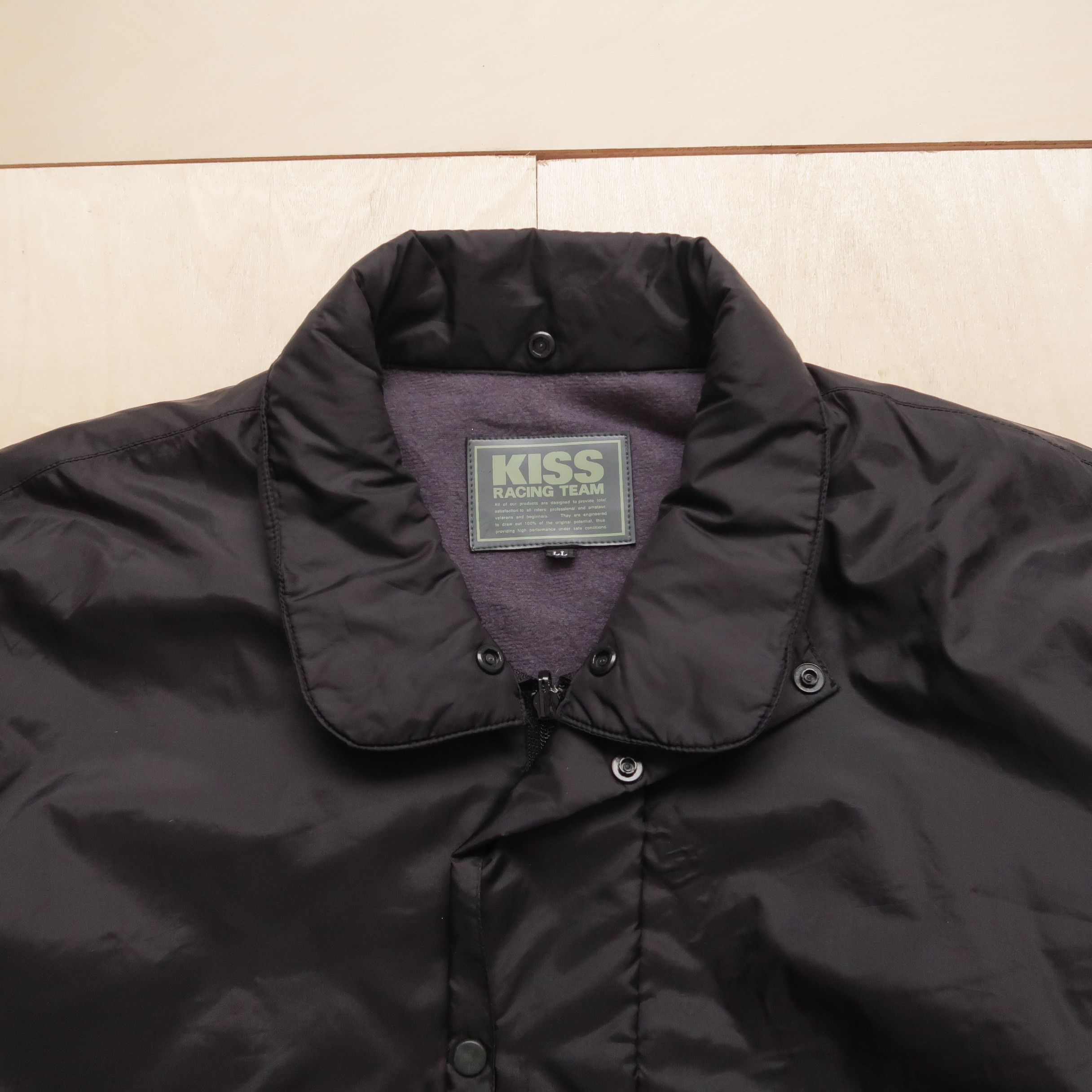 Japanese Brand VTG 90s Kiss Racing Team Padded Jacket Size US L / EU 52-54 / 3 - 3 Thumbnail