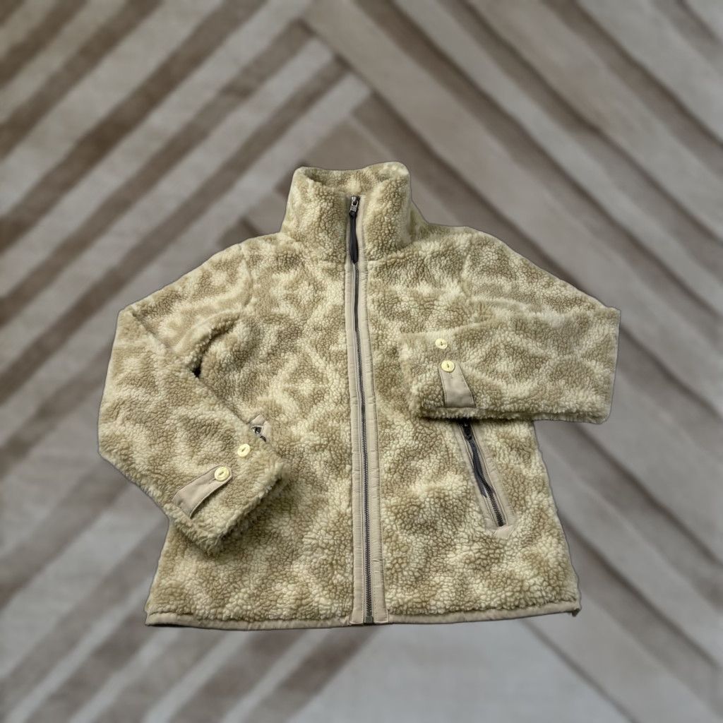 Patagonia Patagonia Jacket Womens Small Divided Sky Full Zip Fleece Sherpa Teddy Beige Moderate Weather Outdoor Style Womens, Regular, Zip, 25930 Size S / US 4 / IT 40 - 1 Thumbnail