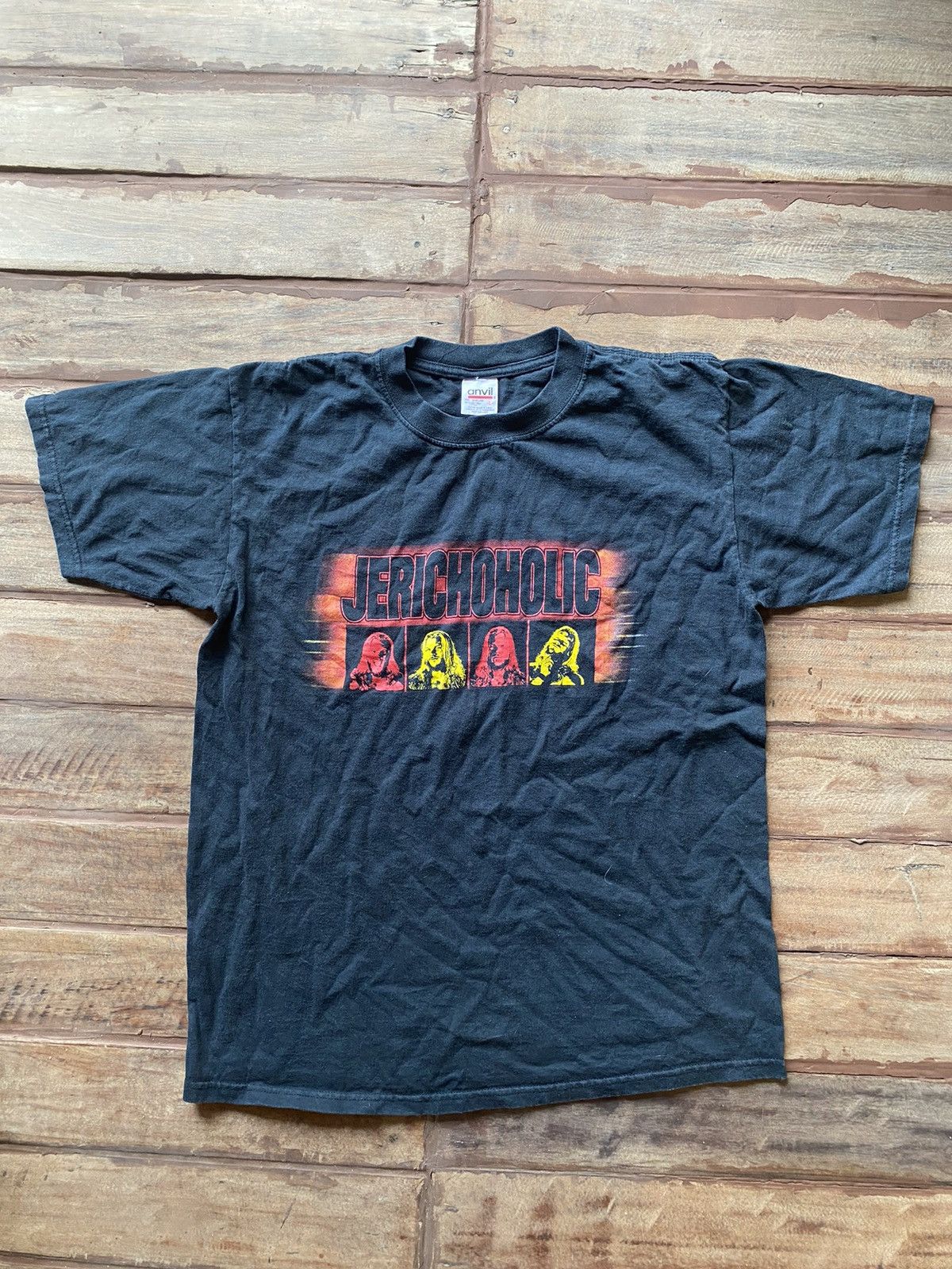 Vintage × WWE × WWF Vintage 2000 Jerichoholic T shirts Size US L / EU 52-54 / 3 - 1 Thumbnail
