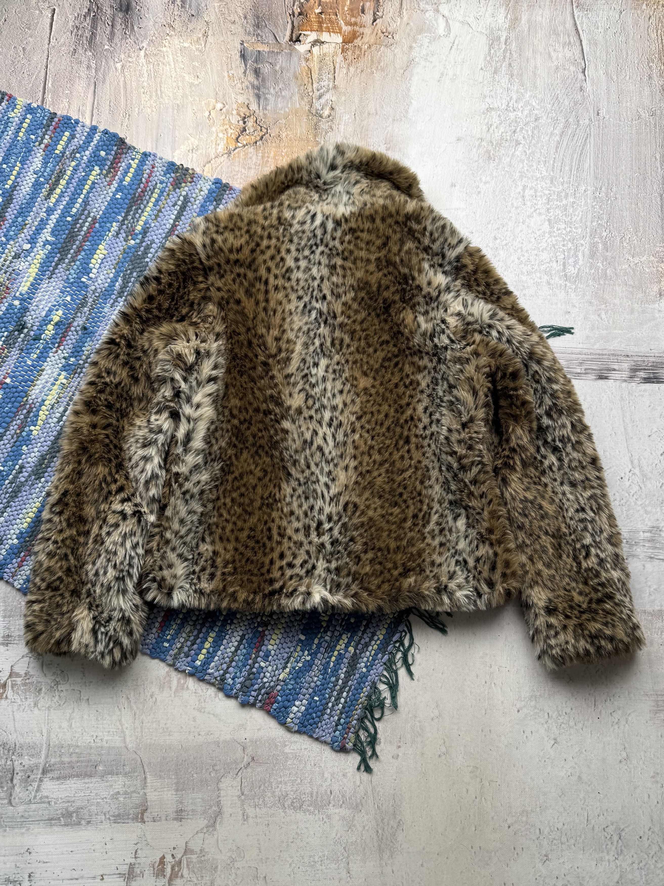 Vintage Vintage Faux Fur Coat A383D15(789) Size L / US 10 / IT 46 - 5 Thumbnail