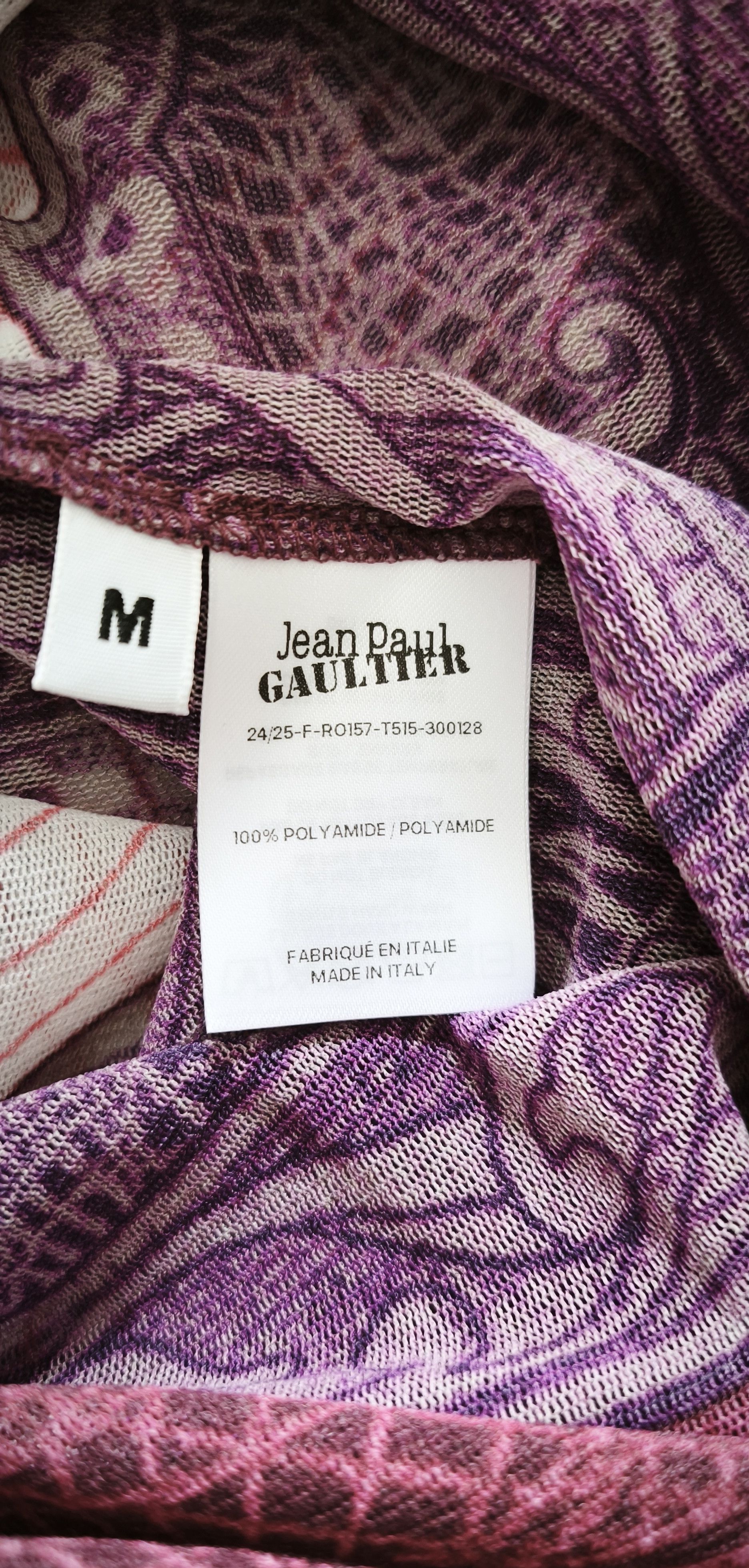 Jean Paul Gaultier Cartouche short dress in purple and burgundy Size M / US 6-8 / IT 42-44 - 3 Thumbnail