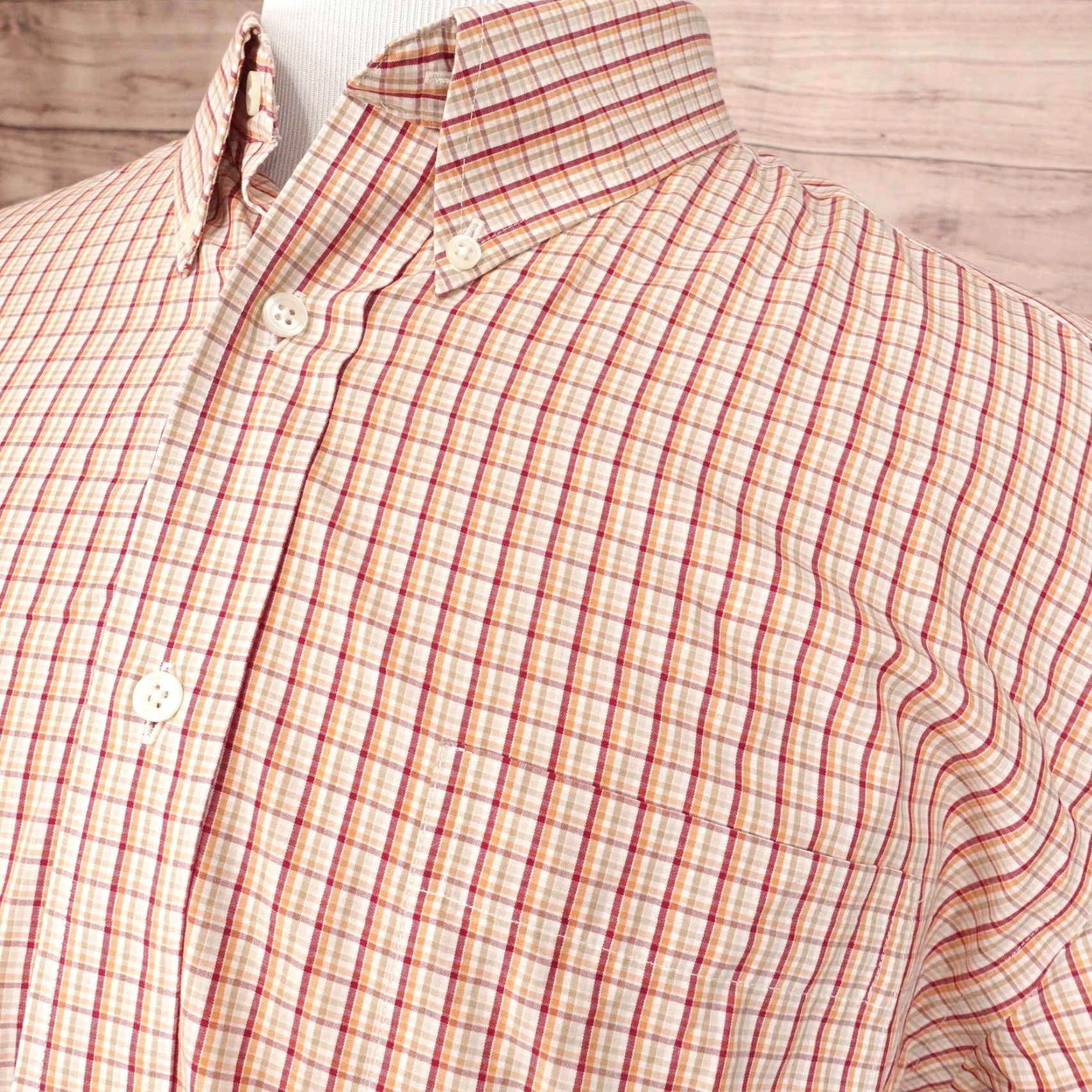Eddie Bauer Eddie Bauer Men's XL Short Sleeve Shirt Red Plaid Cotton Casual Button-Down Wrinkle Resistant Size US XL / EU 56 / 4 - 2 Thumbnail